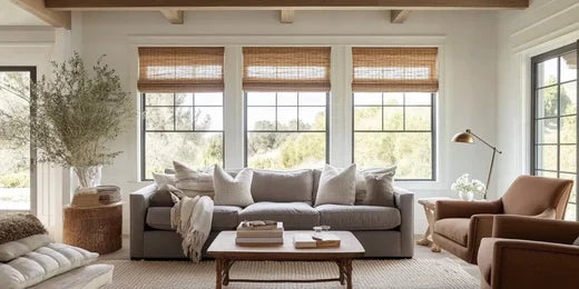 best curtain material for living room options displayed