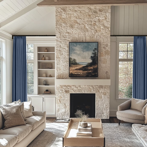 Liam Linen|Soft Top Drapery