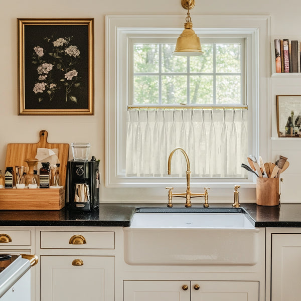 Lena Linen Cafe Curtains