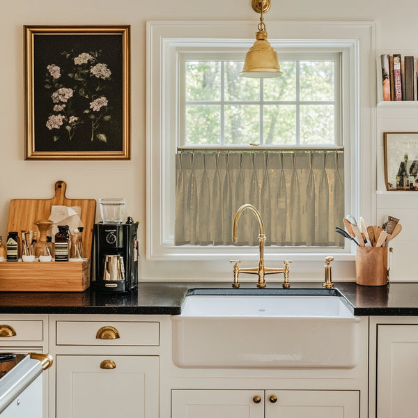 Lena Linen Cafe Curtains