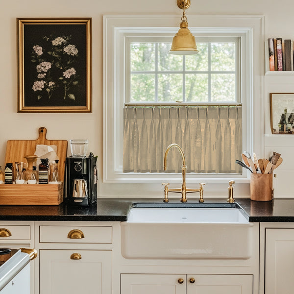 Lena Linen Cafe Curtains