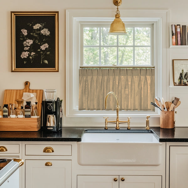 Lena Linen Cafe Curtains