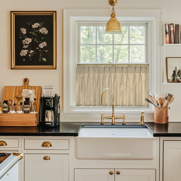 Lena Linen Cafe Curtains