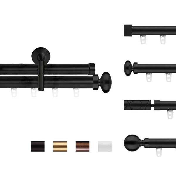 Ronan | Custom Size | Double Traverse | Curtain Rod