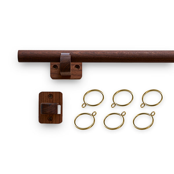 Evelyn Custom Wood Curtain Rod