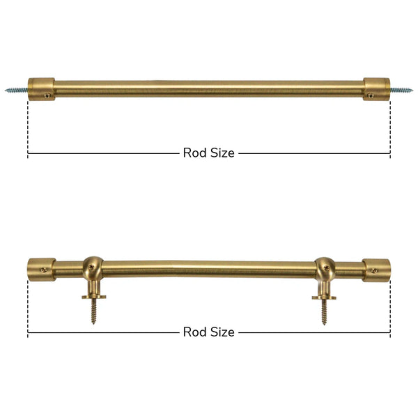 Remy | Custom Size | Café & Door | Curtain Rod