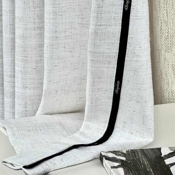 Lena Linen Extra Long Pleated Drapery