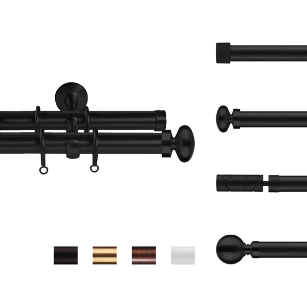 Reese | Customizable |  Double Curtain Rod