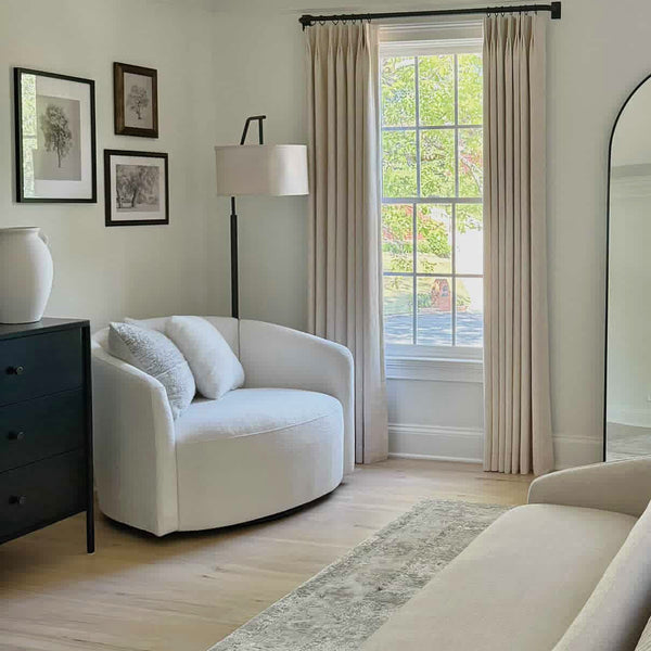 Liam Linen Pleated Drapery