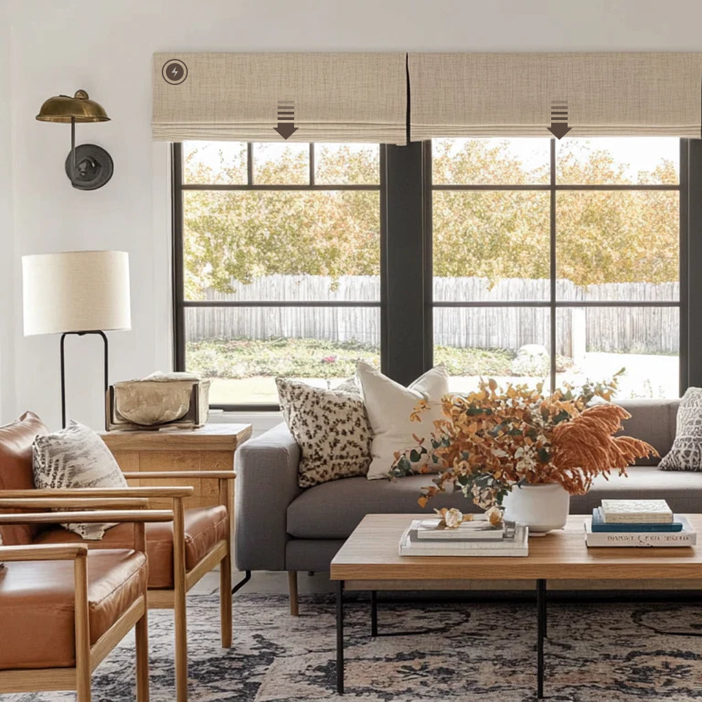 Motorized Window Roman Shades | Cozyology