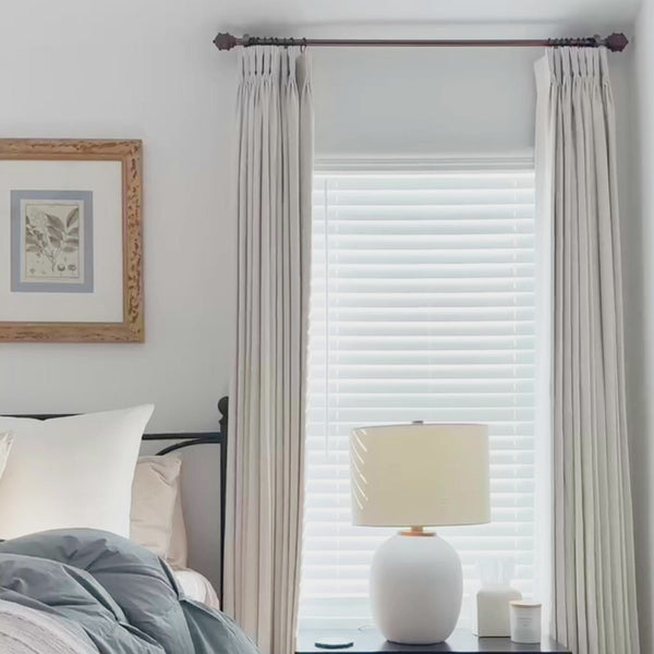 Lena Linen Extra Long Pleated Drapery