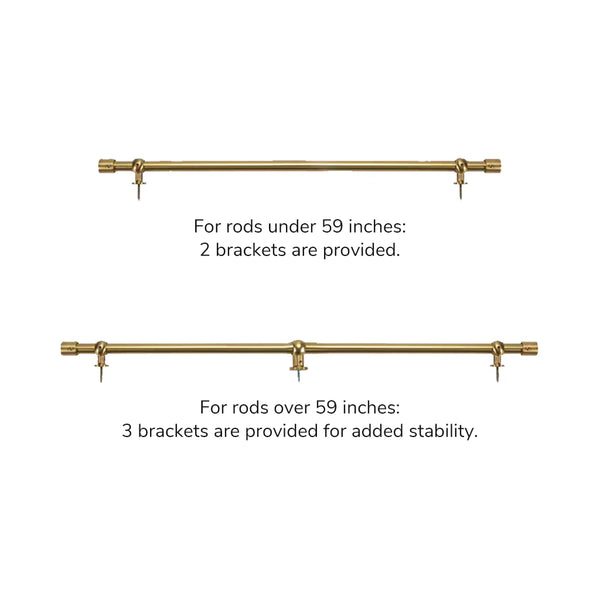 Evelyn | Café & Door Curtain Rod | Customizable
