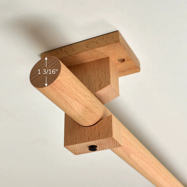 Rowan | Custom Size | Wooden | Curtain Rod